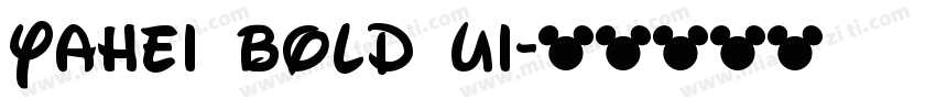 yahei bold ui字体转换
